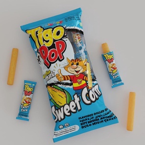 Кукурузный снек TibTop Tigo Pop 6г.  Сладкая Кукуруза
